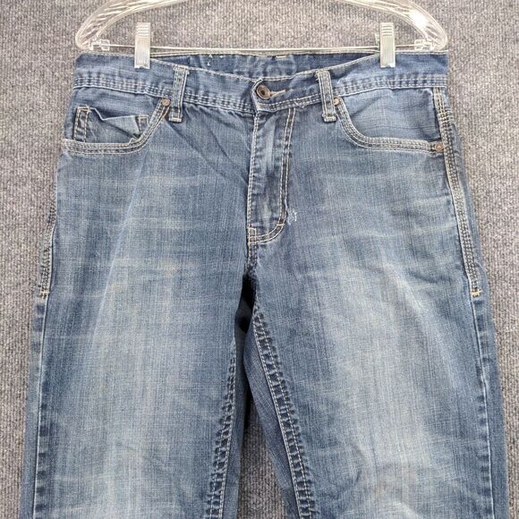 TK Axel Jeans Mens Size 32x32 Blue Denim Belt Loops 5 Pocket - Picture 6 of 14